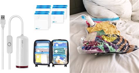 luggage vacuum bags with pump